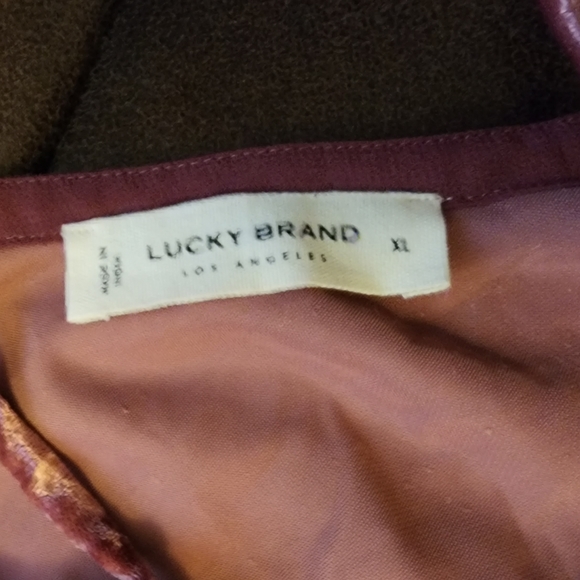 Lucky Brand crushed velvet dress - Picture 2 of 4